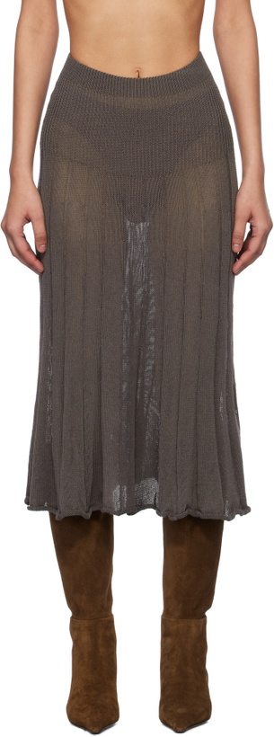 Photo: Gimaguas Brown Yoyo Midi Skirt