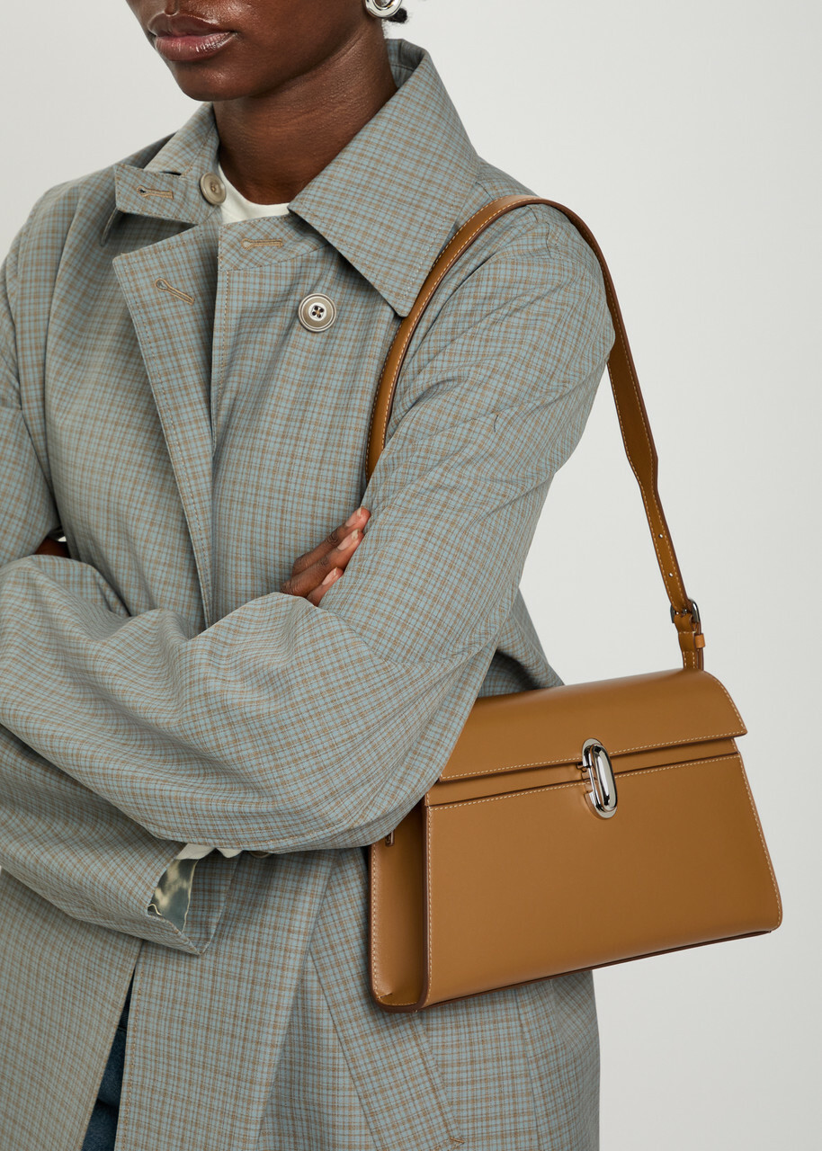 Savette Symmetry Leather Shoulder bag - Orange - One Size