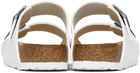 Birkenstock White Birko-Flor Arizona Sandals