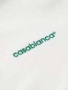 Casablanca - Laurel Logo-Embroidered Jersey Track Jacket - White