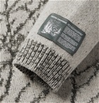 Reese Cooper® - Logo-Appliquéd Wool-Jacquard Sweater - Gray