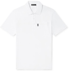 Versace - Cotton-Piqué Polo Shirt - White