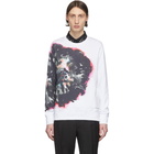 Alexander McQueen White and Multicolor Painted Sweatshirt