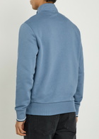 Fred Perry Half-zip Cotton Sweatshirt Blue