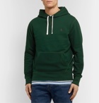 Polo Ralph Lauren - Embroidered Cotton-Blend Jersey Hoodie - Green