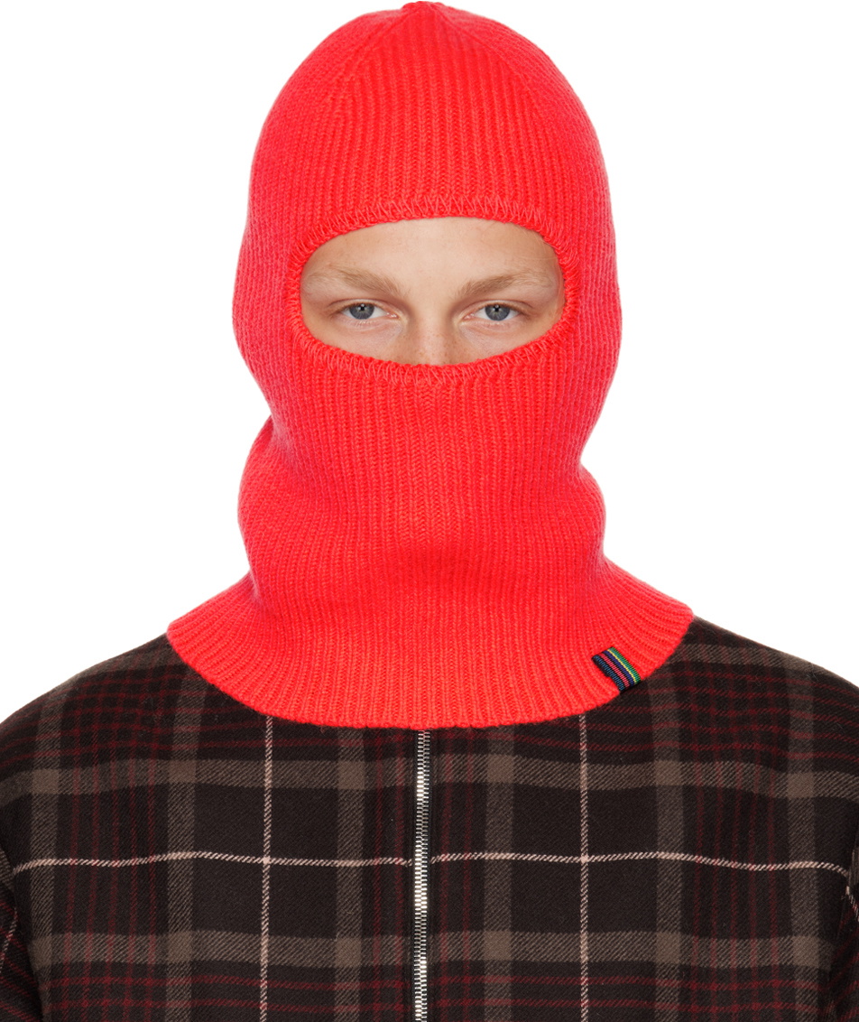 PS by Paul Smith Orange Lambswool Balaclava PS by Paul Smith