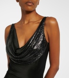 Rabanne Embellished jersey gown