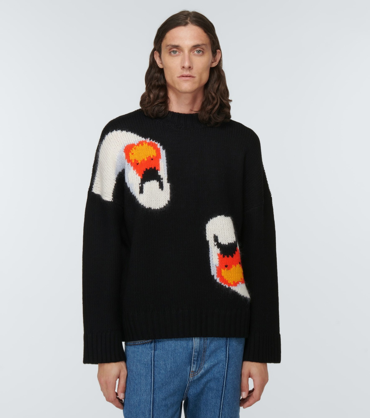 JW Anderson - Intarsia virgin wool sweater JW Anderson