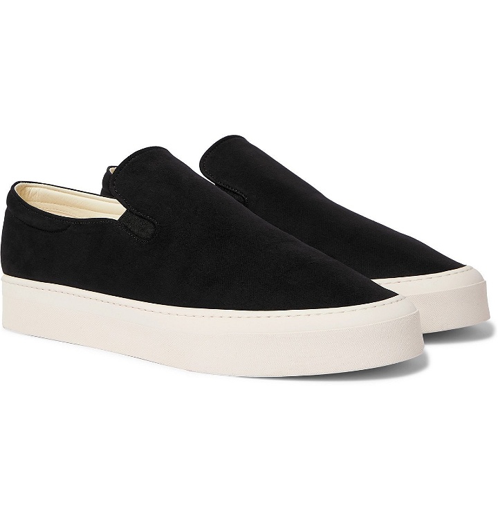 Photo: THE ROW - Dean Canvas Slip-On Sneakers - Black