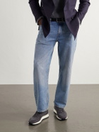 Tod's - Suede-Trimmed Wool-Knit Sneakers - Gray