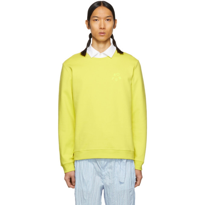 Photo: A.P.C. Yellow No Fun Sweatshirt