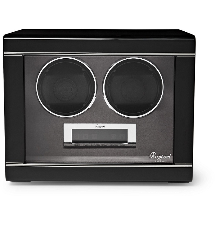 Photo: Rapport London - Lacquered Ebony and Glass Watch Winder - Black
