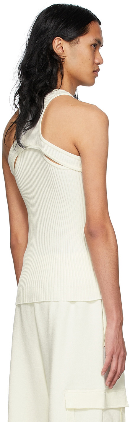 ANDREĀDAMO SSENSE Exclusive Off-White Viscose Tank Top