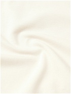 Stòffa - Spread-Collar Cotton and Silk-Blend Piqué Shirt - Neutrals