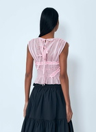 Cecilie Bahnsen Sheer Ruffle Blouse