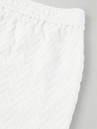 Missoni - Straight-Leg Cotton-Blend Terry Jacquard Shorts - White