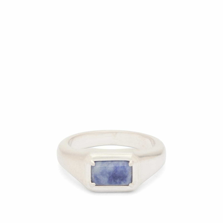 Photo: Serge DeNimes Men's Blue Jasper Ring in Silver