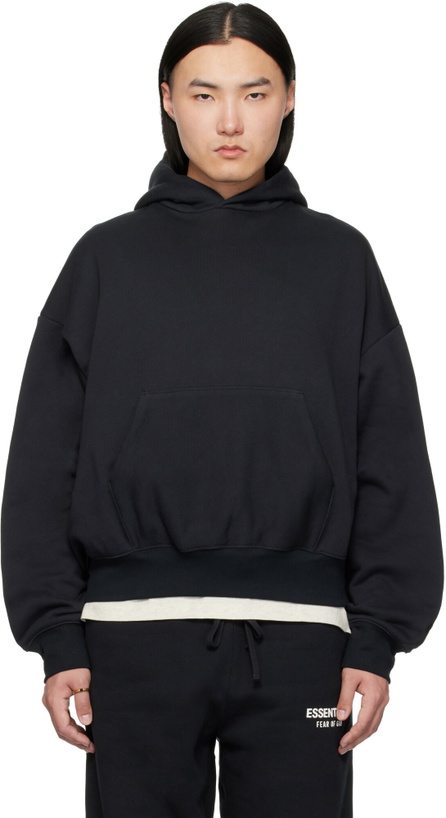 Photo: Fear of God ESSENTIALS Black Classic Hoodie