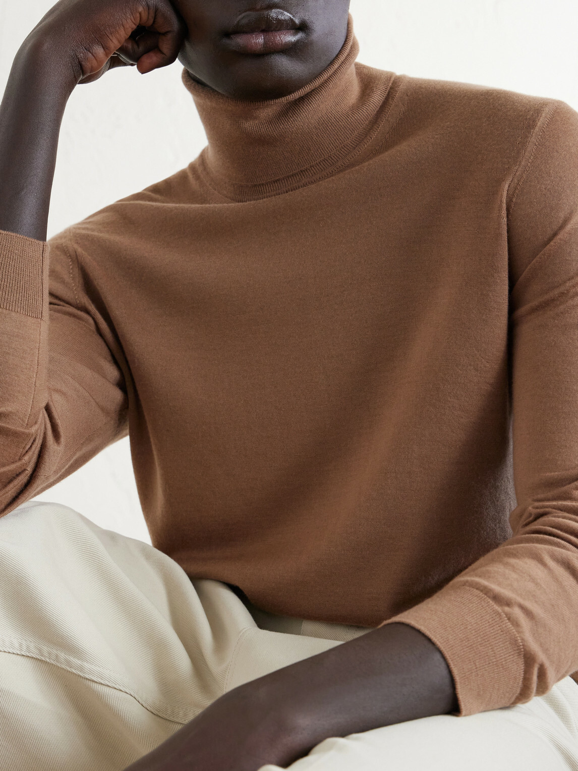 Dunhill - Cashmere Rollneck Sweater - Brown