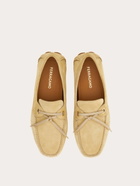 Ferragamo Mens Laced driver in Beige