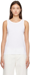 The Row White Frankie Tank Top