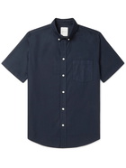 Wood Wood - Michael Button-Down Organic Cotton Oxford Shirt - Blue