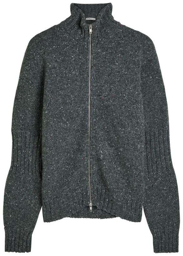 Photo: Ymc Nova Wool-blend Cardigan Dark Grey