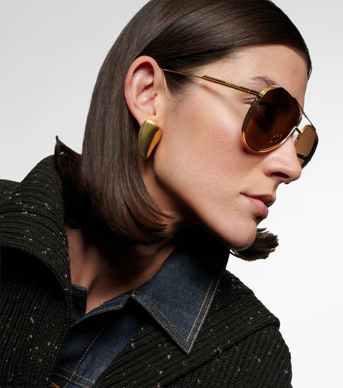 Bottega Veneta Light Ribbon aviator sunglasses