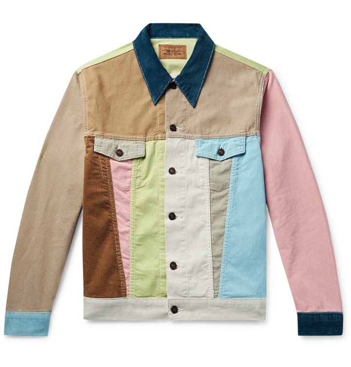 Photo: Levi's Vintage Clothing - Soap Box Colour-Block Cotton-Corduroy Trucker Jacket - Multi