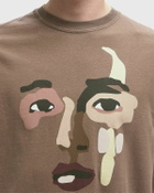 KidSuper Studios Shaped face tee Brown Mens Shortsleefe