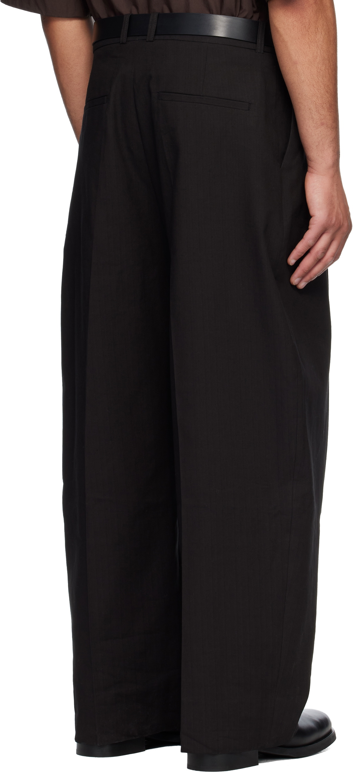 Studio Nicholson Black Pull Trousers
