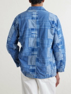 Monitaly - Patchwork Cotton Jacket - Blue