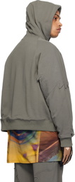 Kiko Kostadinov Gray Fox Racing Edition Fox Sherpa Zip Fleece Hoodie