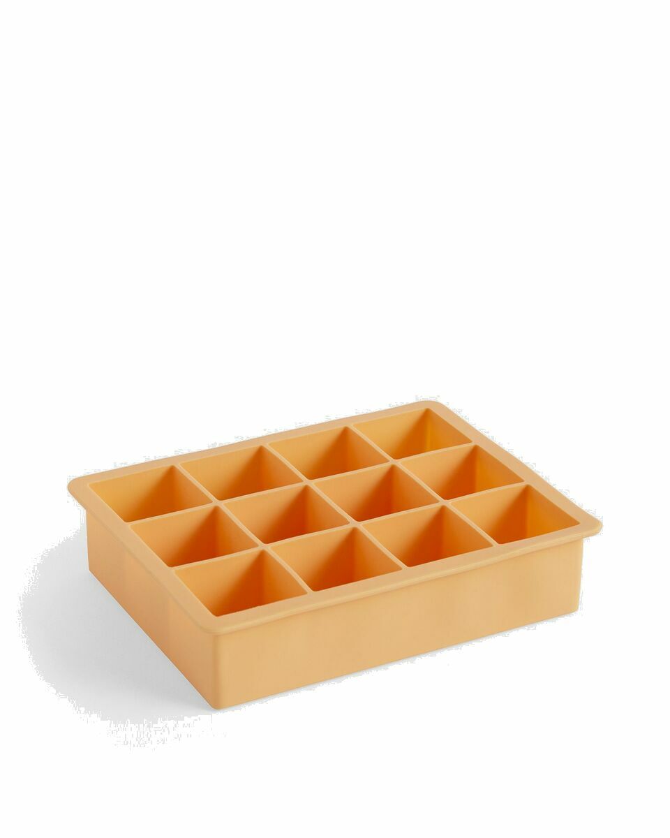 Photo: Hay Ice Cube Tray Square X Large Orange - Mens - Tableware