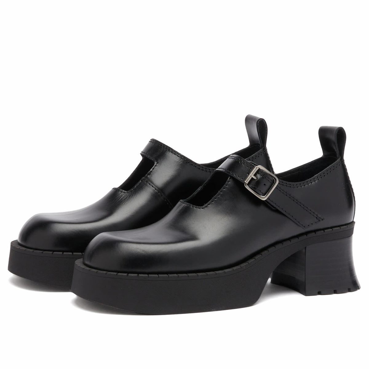 MIISTA Women's Birgit Brogues in Black MIISTA