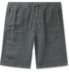 NN07 - Seb Linen Drawstring Shorts - Gray