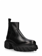 OFF-WHITE - Tractor Motor Leather Ankle Boots