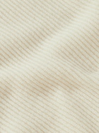 Loro Piana - Girocollo Riverside Garment-Dyed Ribbed Cashmere Sweater - Neutrals