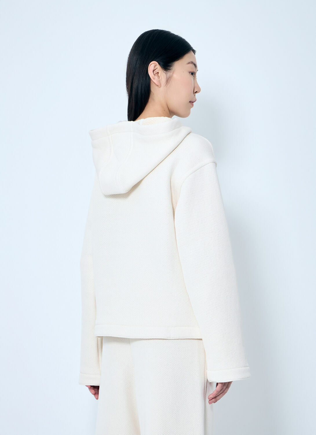 Max Mara Logo Embroidery Hooded Sweatshirt