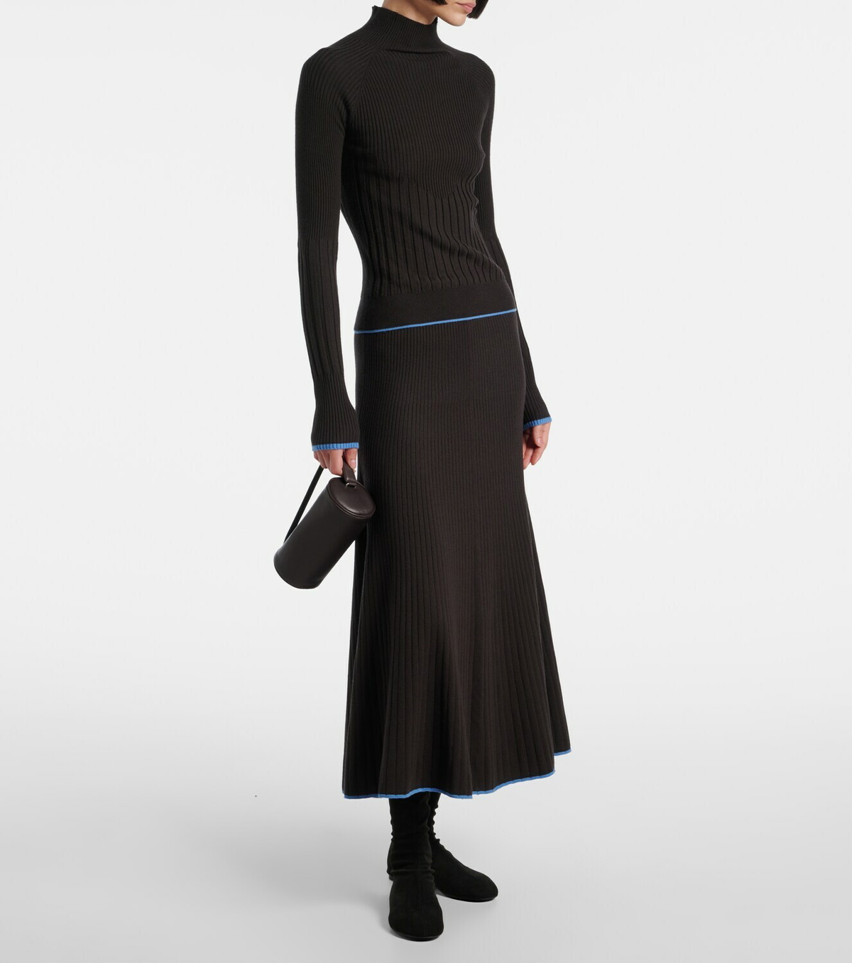 Proenza Schouler Carly ribbed-knit midi skirt