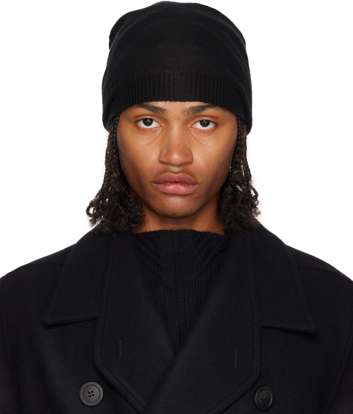 Rick Owens Black Concordians Medium Beanie