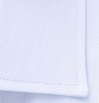 Kingsman - Turnbull & Asser Cutaway-Collar Striped Cotton Shirt - Blue