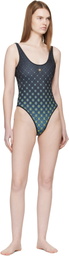 Casablanca Black Degrade Monogram Swimsuit
