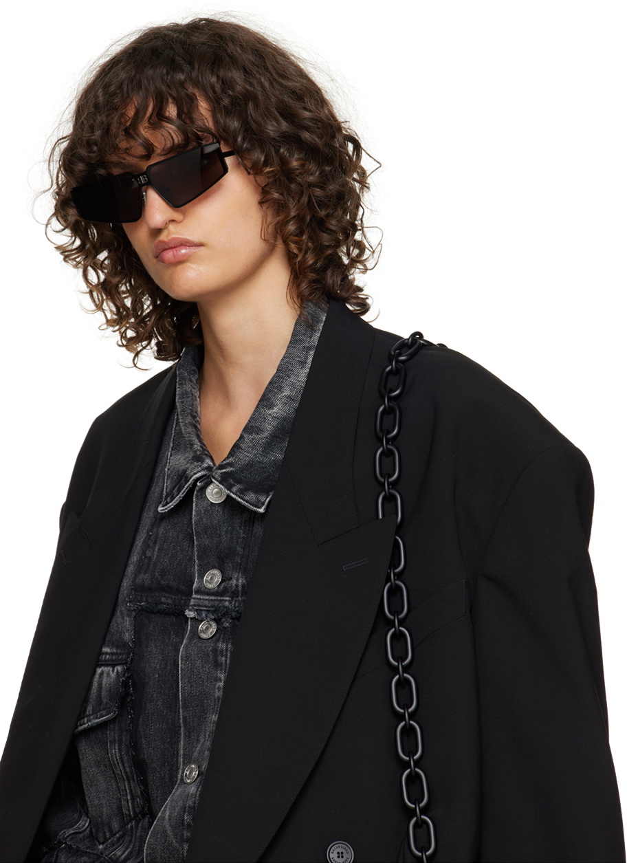 BALENCIAGA | Black Shield 2.0 Sunglasses Balenciaga Sunglasses SHIELD 2.0 BB0192S 002 main image 4