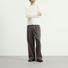 BEAMS Men's Thermal Long Sleeve T-Shirt in White