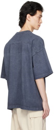 YLÈVE Blue Garment-Dyed T-Shirt