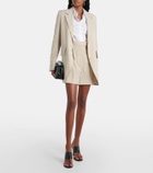 Max Mara Angora cotton-blend poplin bodysuit