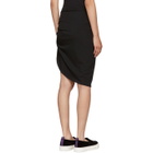 Baja East Black Rib Jersey Contour Skirt