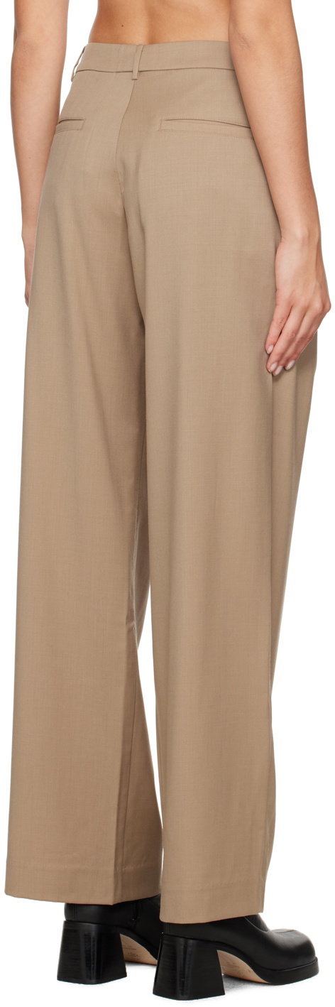 WYNN HAMLYN Tan Lana Trousers