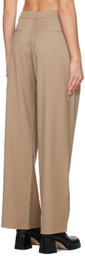WYNN HAMLYN Tan Lana Trousers